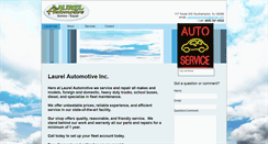 Desktop Screenshot of laurelautomotiveinc.com